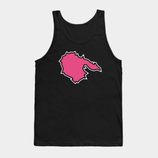 Hornby Island, BC in Dusty Rose Pink - Vacation Swag - Simple - Hornby Island Tank Top